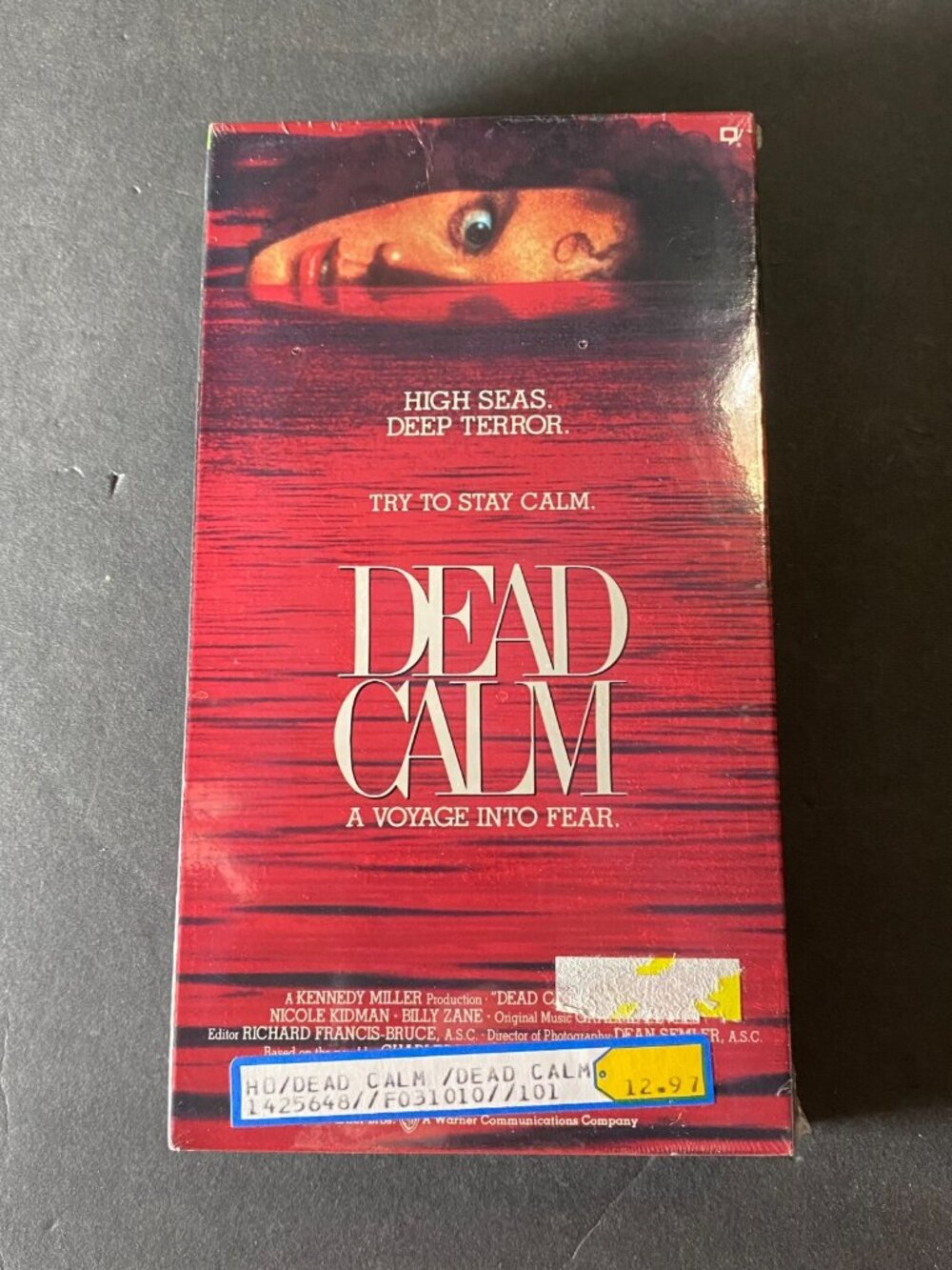 NEW SEALED Dead Calm (VHS, 1995) Warner home video watermark!
